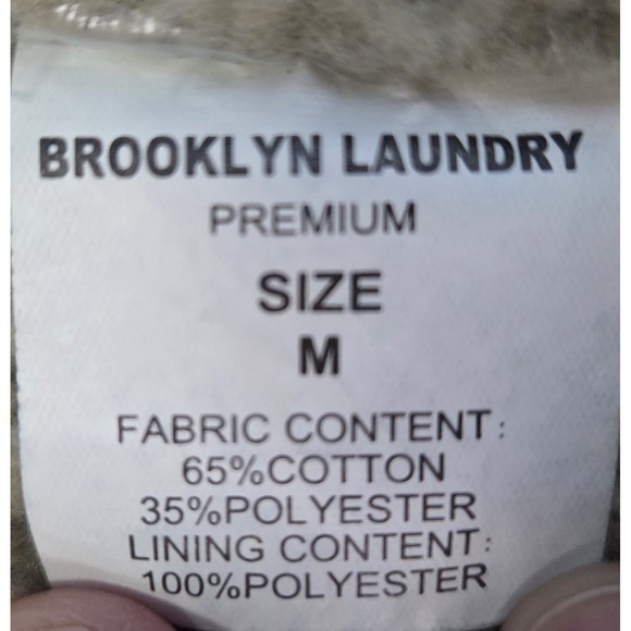 Brooklyn Laundry Men's Sherpa Lined Denim Jean Jacket Size Medium. Distressed. - Picture 3 of 9